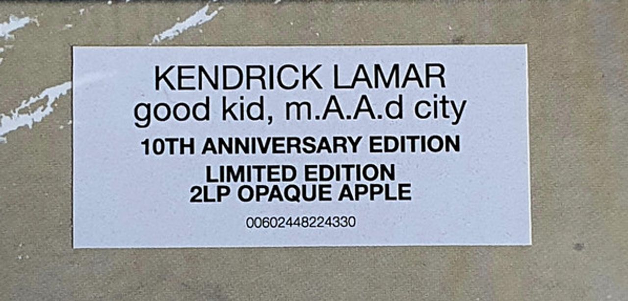 Kendrick Lamar good kid, m.A.A.d city - Opaque Apple Red Vinyl