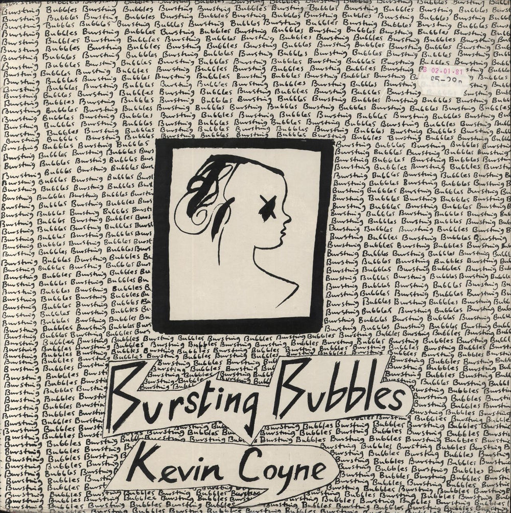 Kevin Coyne Bursting Bubbles + lyric poster - Open Shrink UK vinyl LP album (LP record) V2152