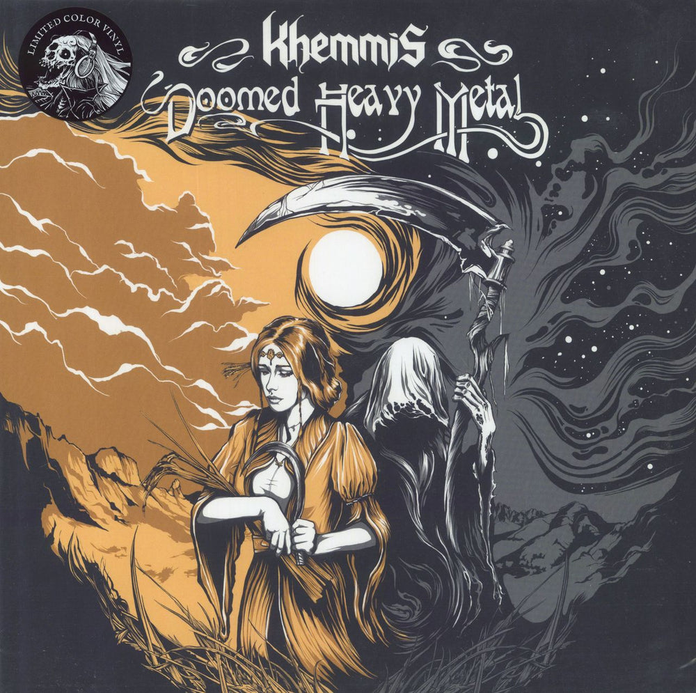 Khemmis Doomed Heavy Metal - Gold/Milky Clear Merge w/ Black, Silver & White Splatter US vinyl LP album (LP record) SPIN125