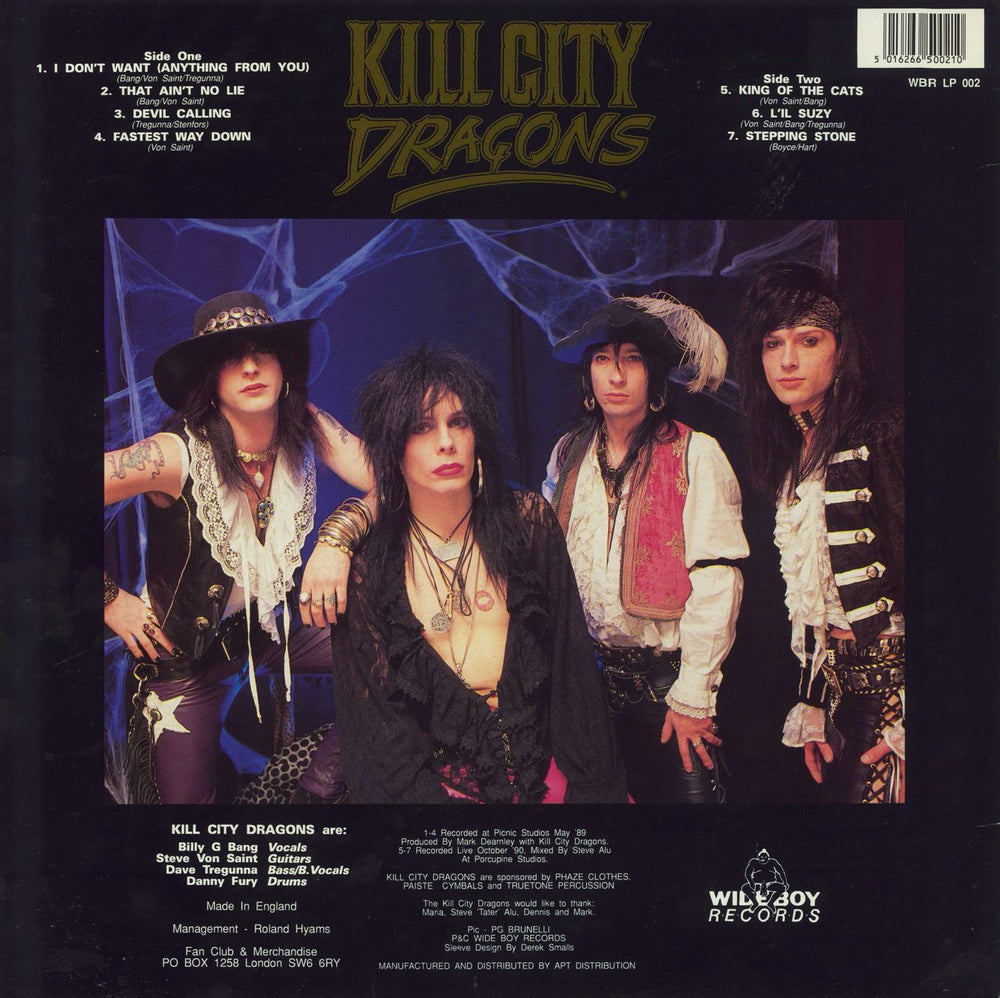 Kill City Dragons Kill City Dragons UK vinyl LP album (LP record)