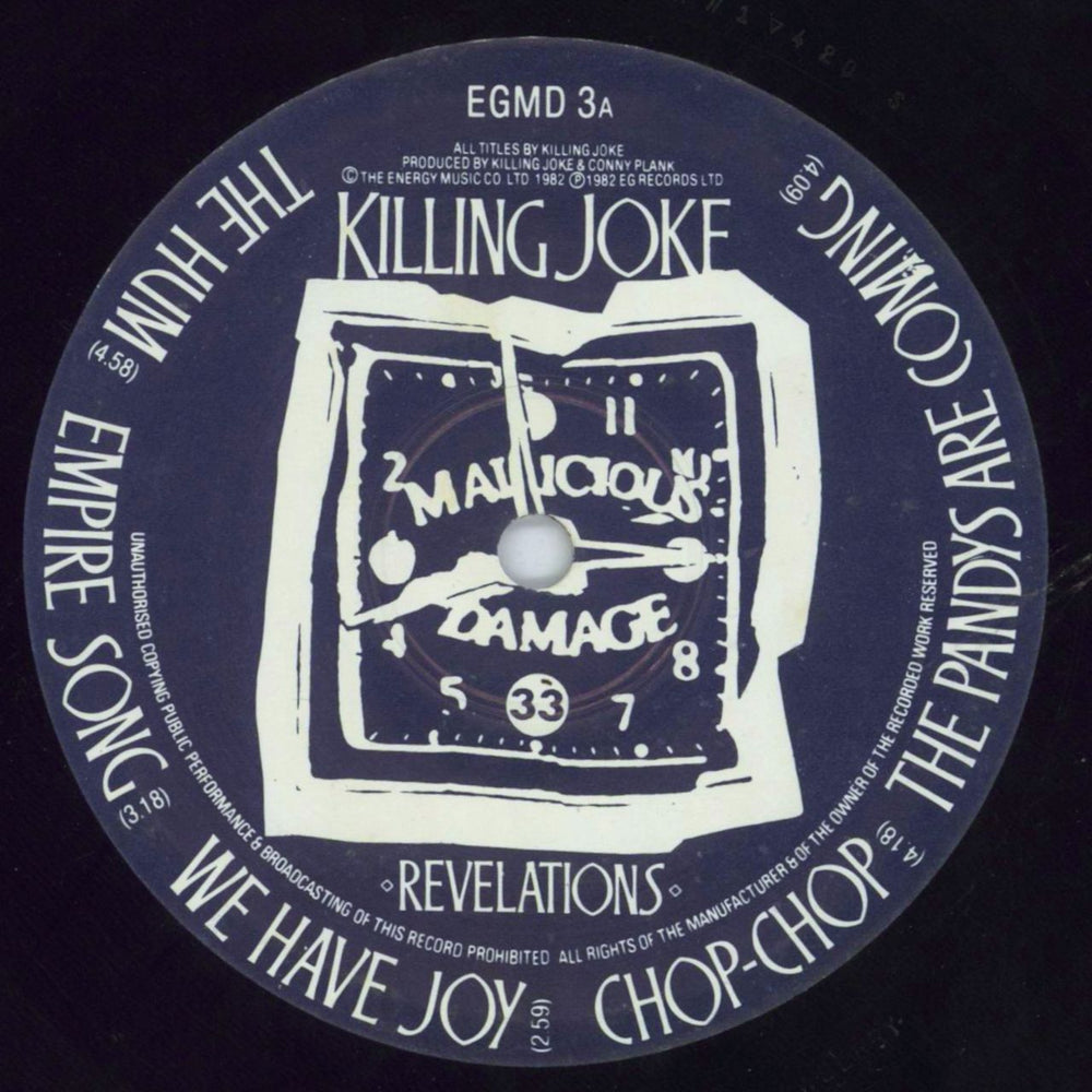 Killing Joke Revelations UK vinyl LP album (LP record) KILLPRE819886