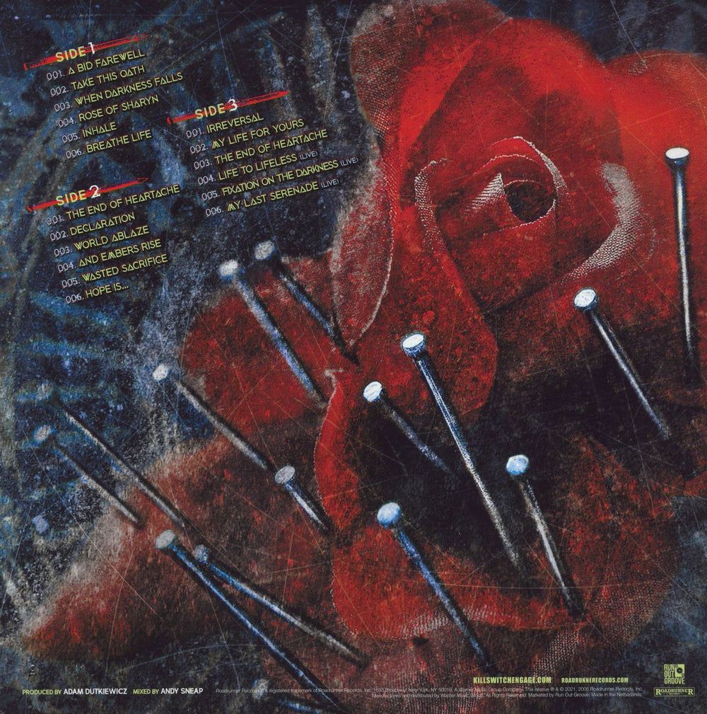 Killswitch Engage The End Of Heartache - Red With Black And White Marble Vinyl US 2-LP vinyl record set (Double LP Album)