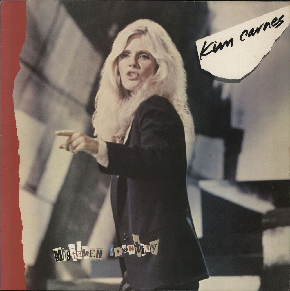 Kim Carnes Mistaken Identity UK vinyl LP album (LP record) AML3018