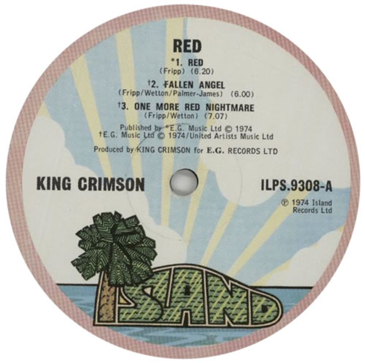 King Crimson Red - 1st - EX UK Vinyl LP