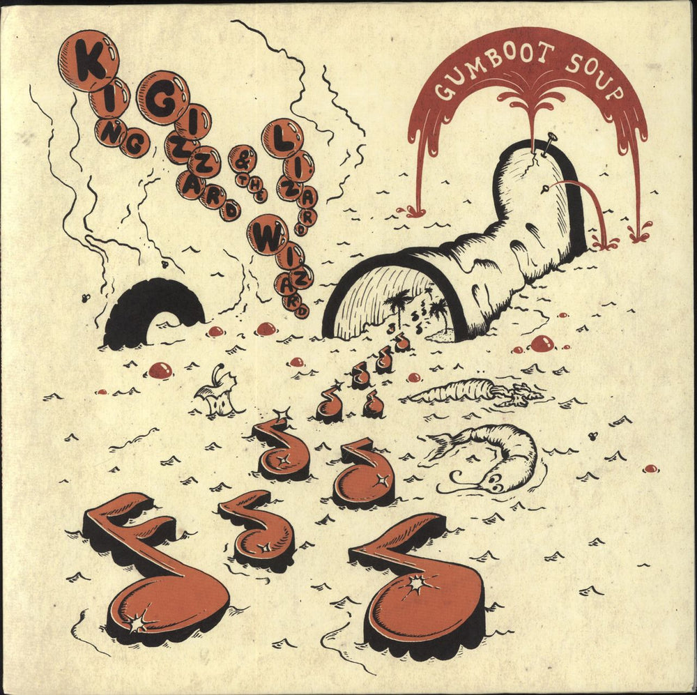 King Gizzard And The Lizard Wizard Gumboot Soup - Rancid Rainwater Eco-Wax Vinyl UK vinyl LP album (LP record) HVNLP156