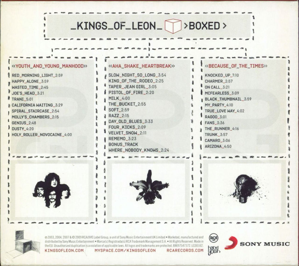 Kings Of Leon Boxed UK CD Album Box Set 886975473724