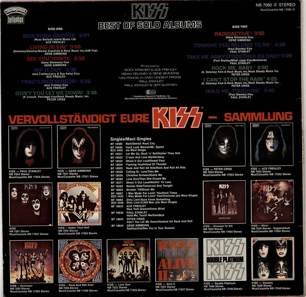 Kiss Best Of Solo Albums - 1st German vinyl LP album (LP record)