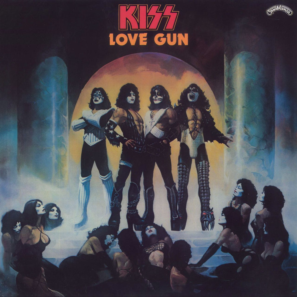 Kiss Love Gun - Blue Glitter Vinyl UK vinyl LP album (LP record) CALH2017