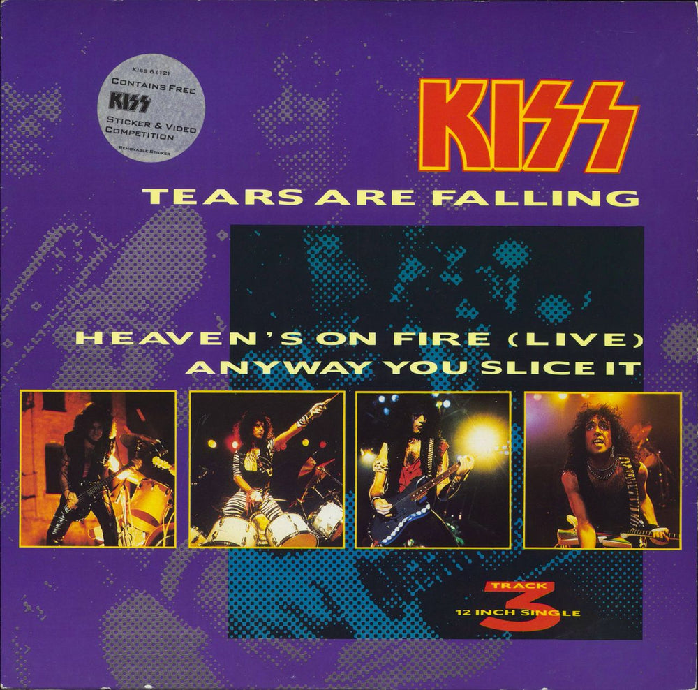 Kiss Tears Are Falling UK 12" vinyl single (12 inch record / Maxi-single) KISS612