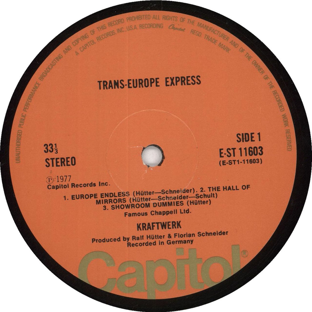 Kraftwerk Trans-Europe Express - 1st + Inner - EX UK Vinyl LP —  RareVinyl.com