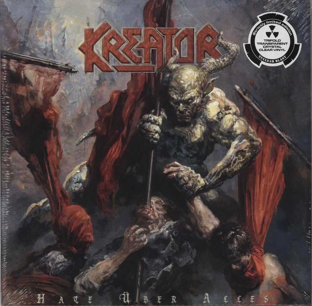Kreator Hate Über Alles - Clear Vinyl  - Sealed UK 2-LP vinyl record set (Double LP Album) NB62861-1