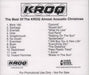 KROQ Best Of Kroq Almost Acoustic Christmas Timebomb US Promo CD-R acetate CDR