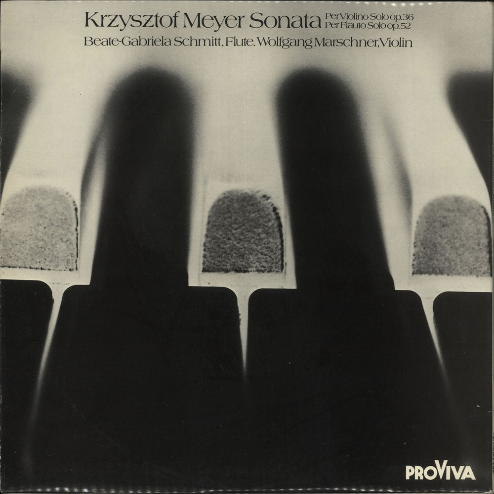 Krzysztof Meyer 24 Piano Preludes, Sonata Per Violino Solo Op.36, Per Fluato Solo Op.52 German 2-LP vinyl record set (Double LP Album)