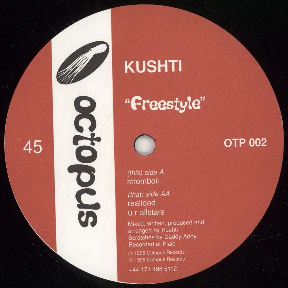 Kushti Freestyle UK 12" vinyl single (12 inch record / Maxi-single) OTP002