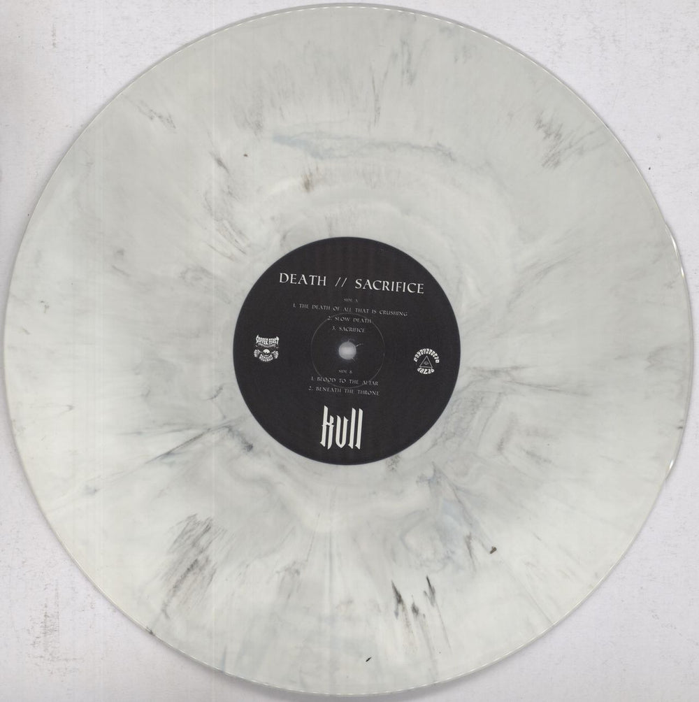 KVLL Death // Sacrifice - Grey Marble Vinyl Australian vinyl LP album (LP record) 62LLPDE831628