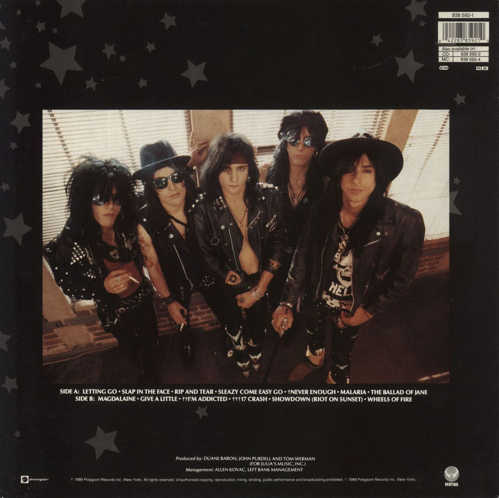 L.A. Guns Cocked & Loaded UK vinyl LP album (LP record) 042283859210