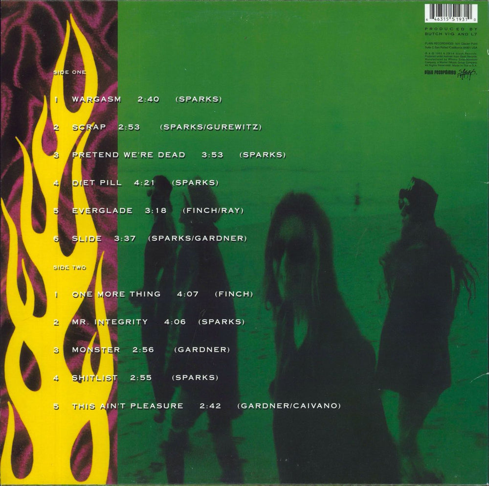 L7 Bricks Are Heavy - Green Vinyl US vinyl LP album (LP record) 646315519310