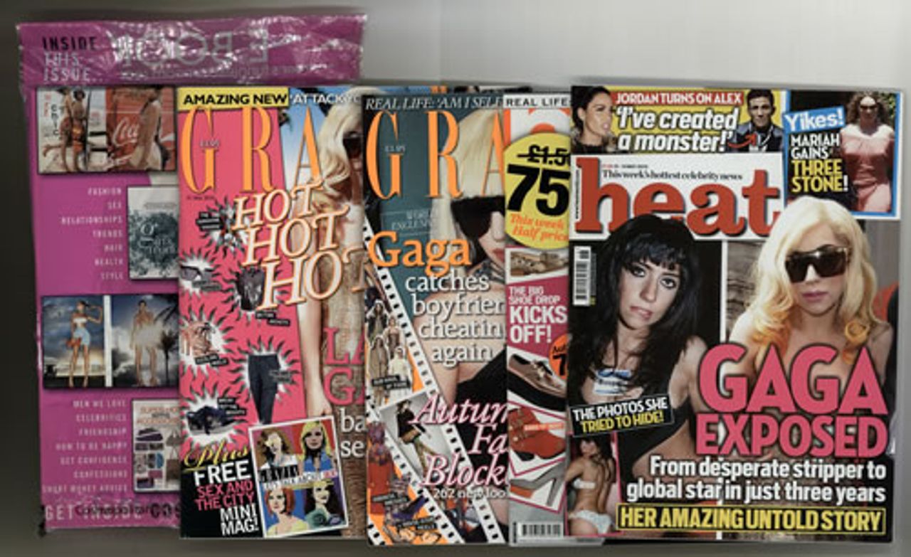 Lady Gaga Quantity of Six Gossip & Lifestyle Magazines UK Magazine —  RareVinyl.com