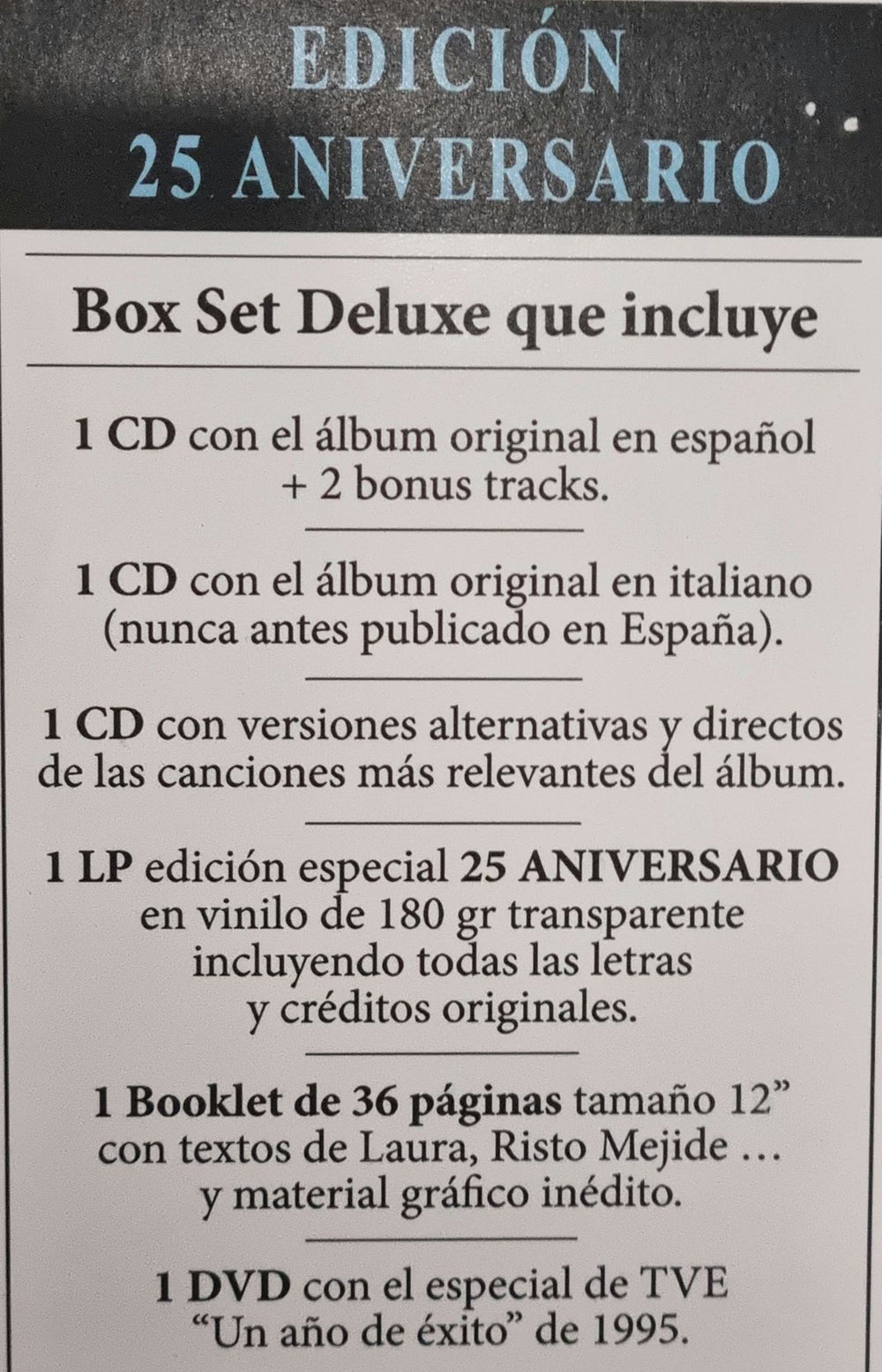 Laura Pausini Laura Pausini (Edición 25 Aniversario) Italian box set LUPBXLA786831