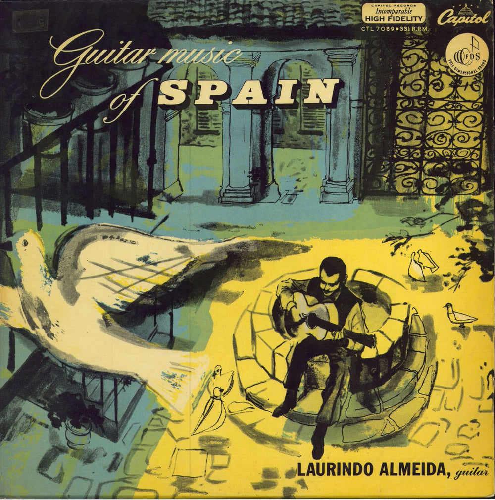 Laurindo Almeida Guitar Music Of Spain UK vinyl LP album (LP record) CTL7089