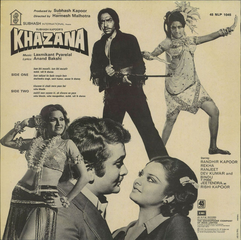 Laxmikant-Pyarelal Khazana Indian vinyl LP album (LP record)