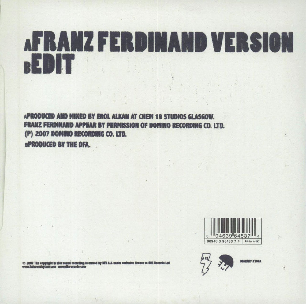 LCD Soundsystem All My Friends UK 7" vinyl single (7 inch record / 45) 094639645374