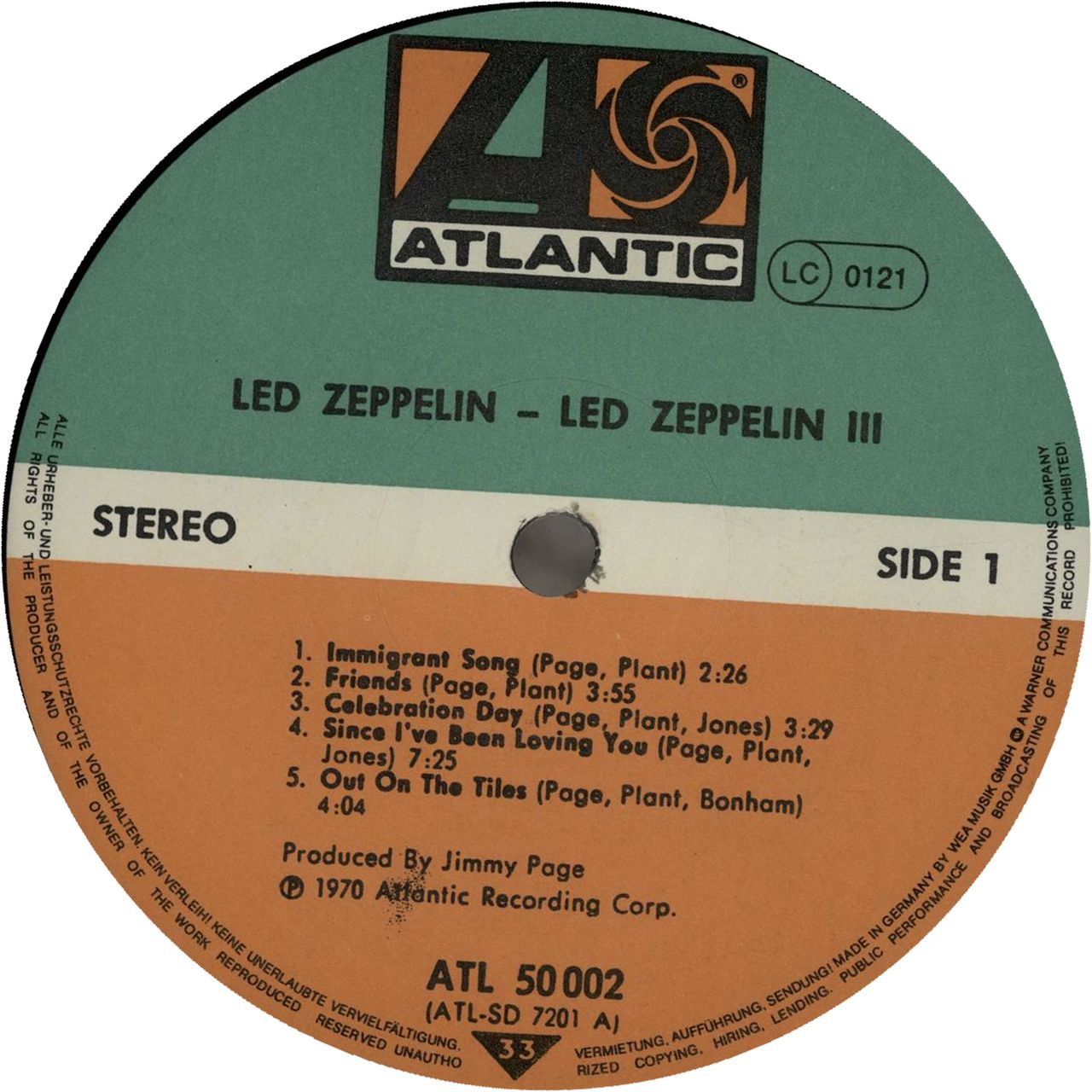 Led Zeppelin Led Zeppelin III German Vinyl LP — RareVinyl.com