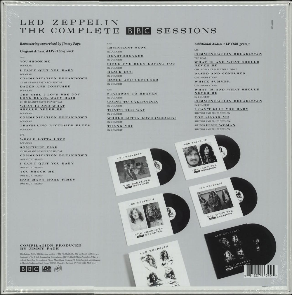 Led Zeppelin The Complete BBC Sessions - 180gm - Sealed UK Vinyl Box Set ZEPVXTH661153
