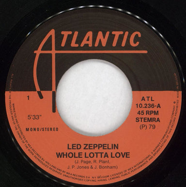 LED ZEPPELIN - Un Monton De Amor = Whole Lotta Love - Ed ARG Vinilo / Single