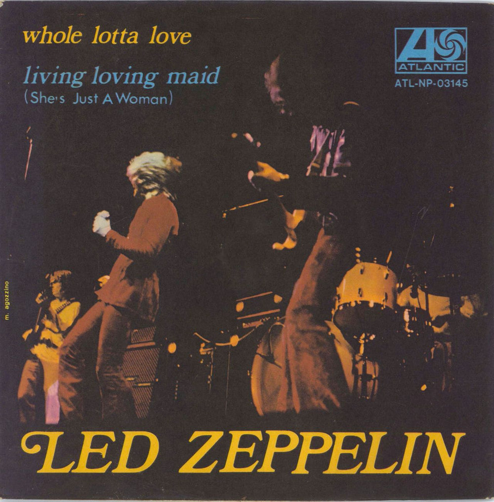 Led Zeppelin Whole Lotta Love Italian 7" vinyl single (7 inch record / 45) ATL-NP-03145