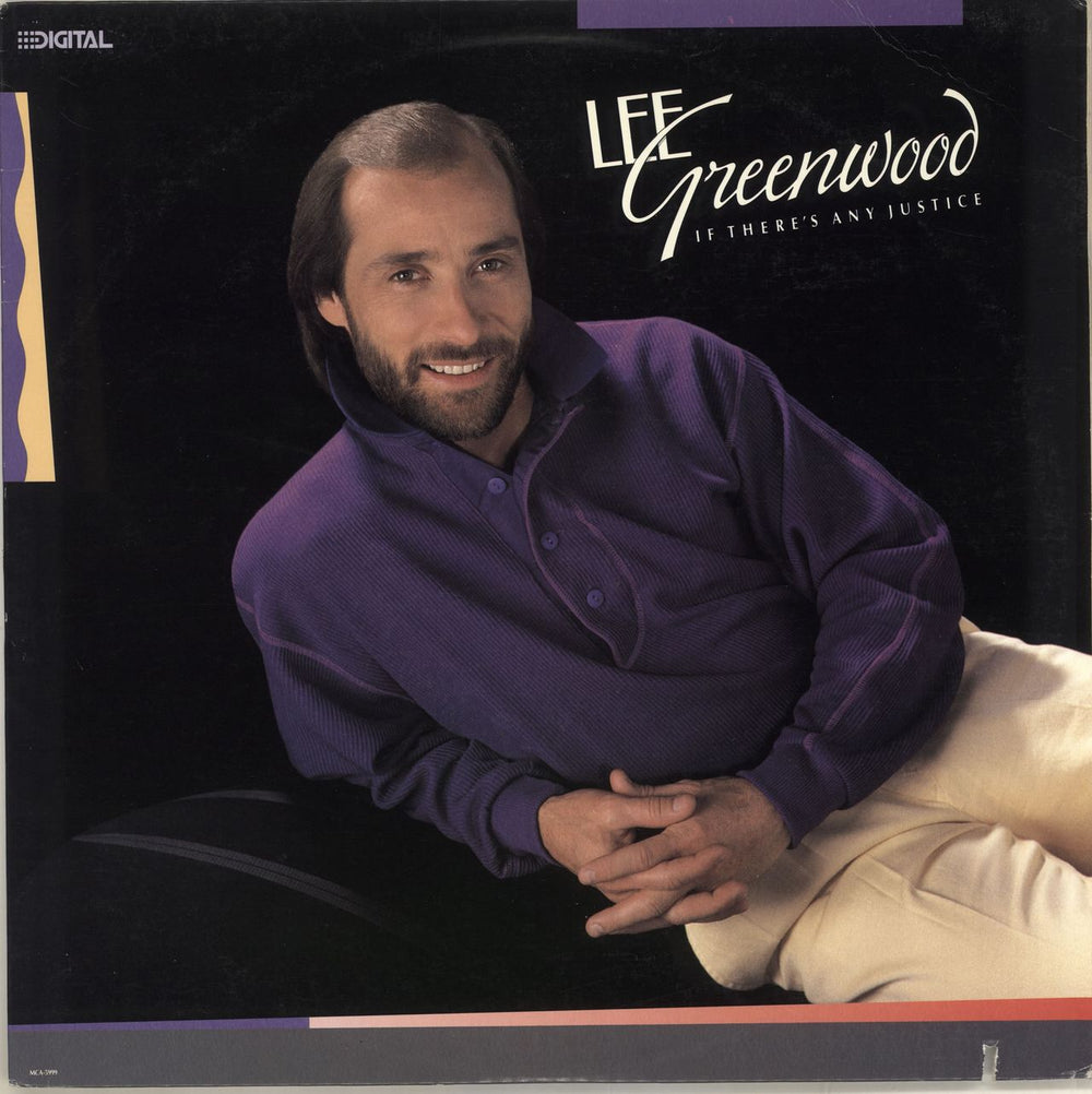 Lee Greenwood If There's Any Justice US vinyl LP album (LP record) MCA-5999