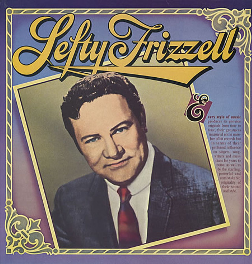 Lefty Frizzell Lefty Frizzell UK vinyl LP album (LP record) CBS25017