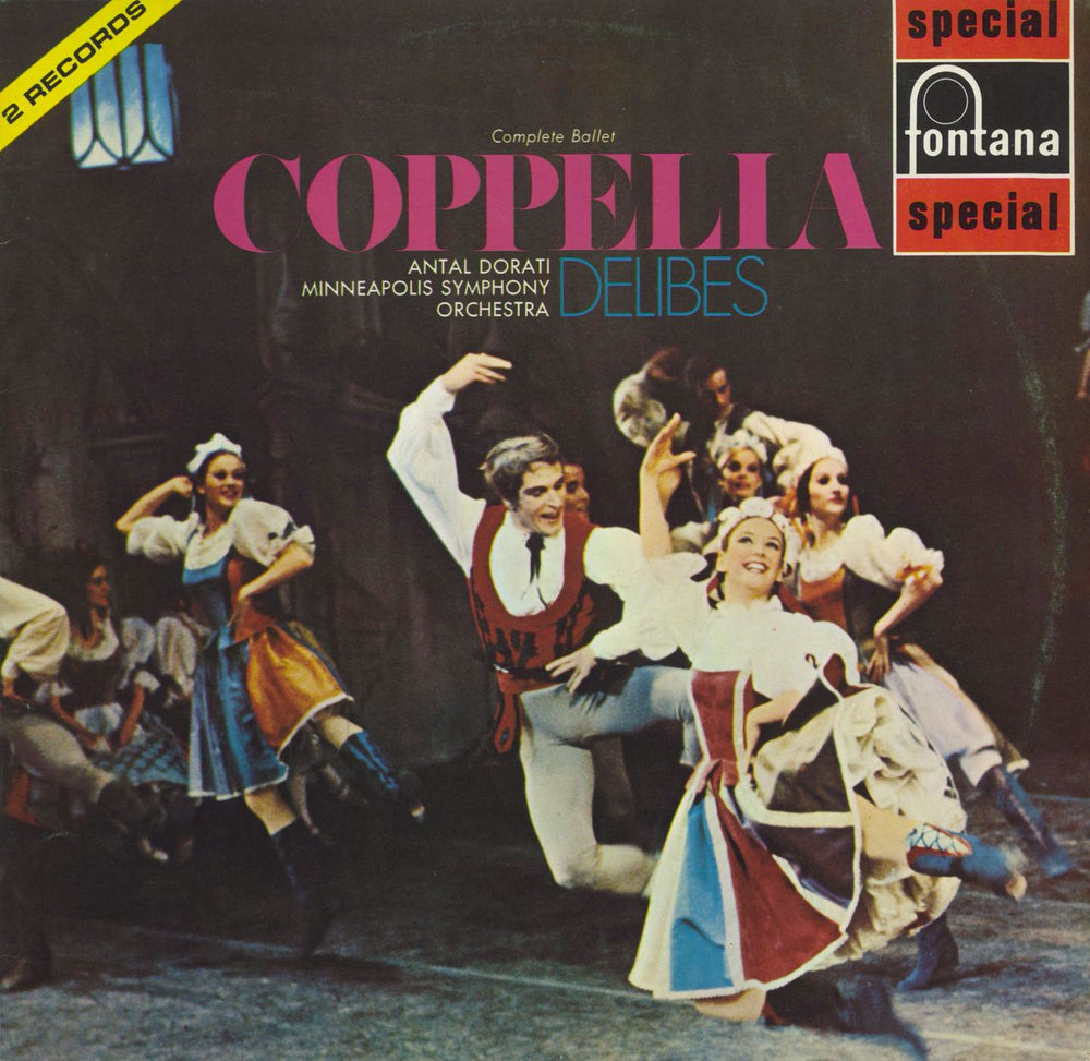 Léo Delibes Coppélia UK 2-LP vinyl record set (Double LP Album) SFL14100/1