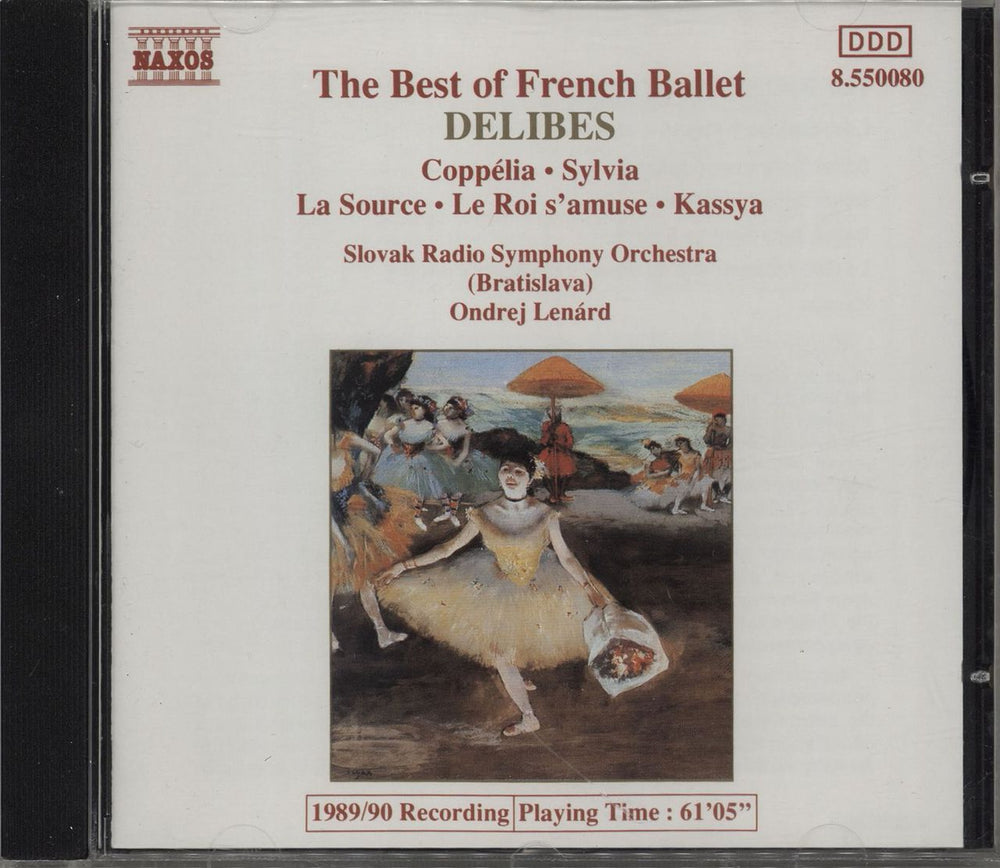 Léo Delibes The Best Of French Ballet UK CD album (CDLP) 8.550080