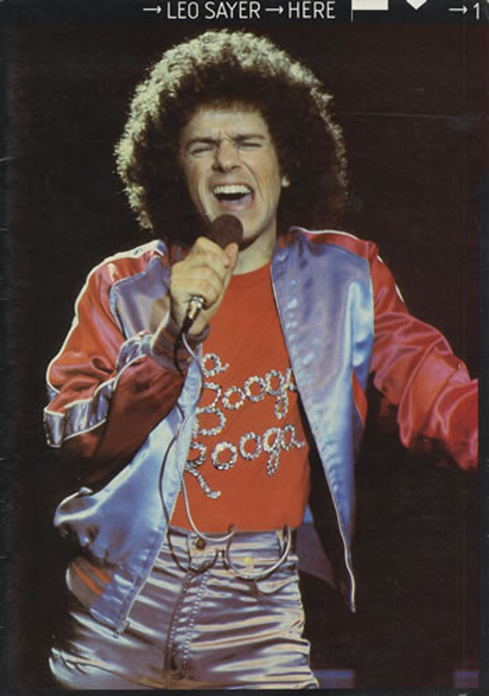 Leo Sayer Here UK tour programme TOUR PROGRAM