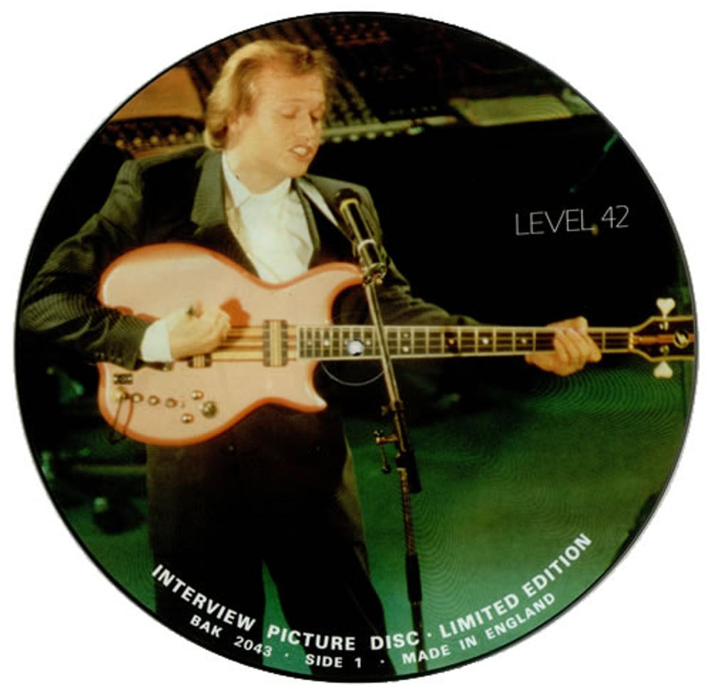 Level 42 Interview Picture Disc UK picture disc LP (vinyl picture disc album) L42PDIN41460