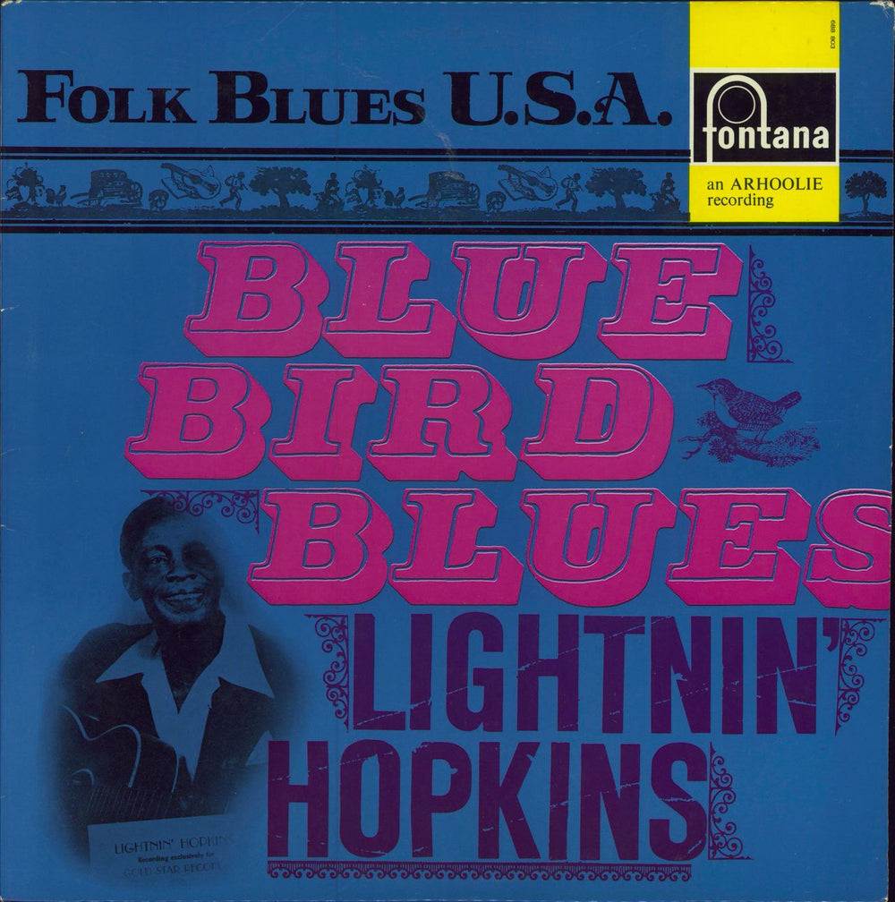 Lightnin' Hopkins Blue Bird Blues - EX UK vinyl LP album (LP record) 688803ZL