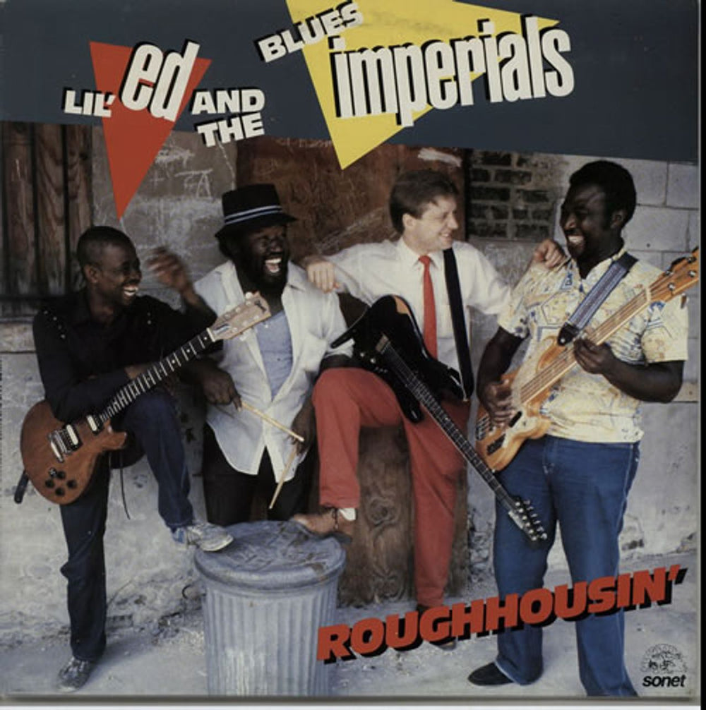 Lil' Ed And The Blues Imperials Roughhousin' UK vinyl LP album (LP record) SNTF966