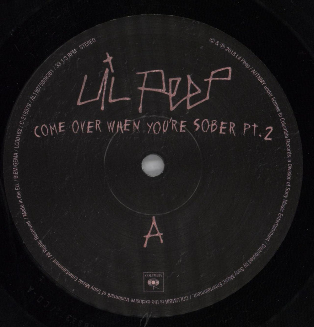 Lil Peep Come Over When You're Sober UK vinyl LP album (LP record) 4XLLPCO822887