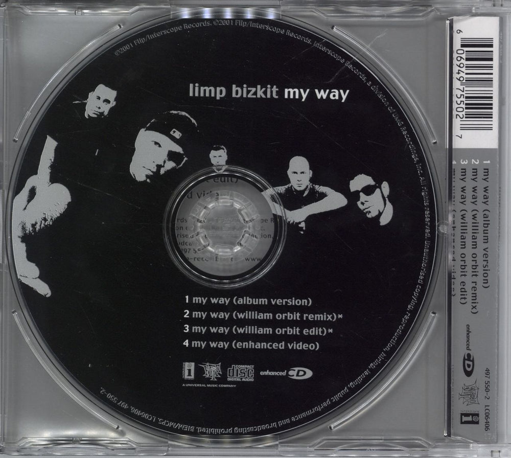 Limp Bizkit My Way Thailand CD single (CD5 / 5") BZKC5MY190371