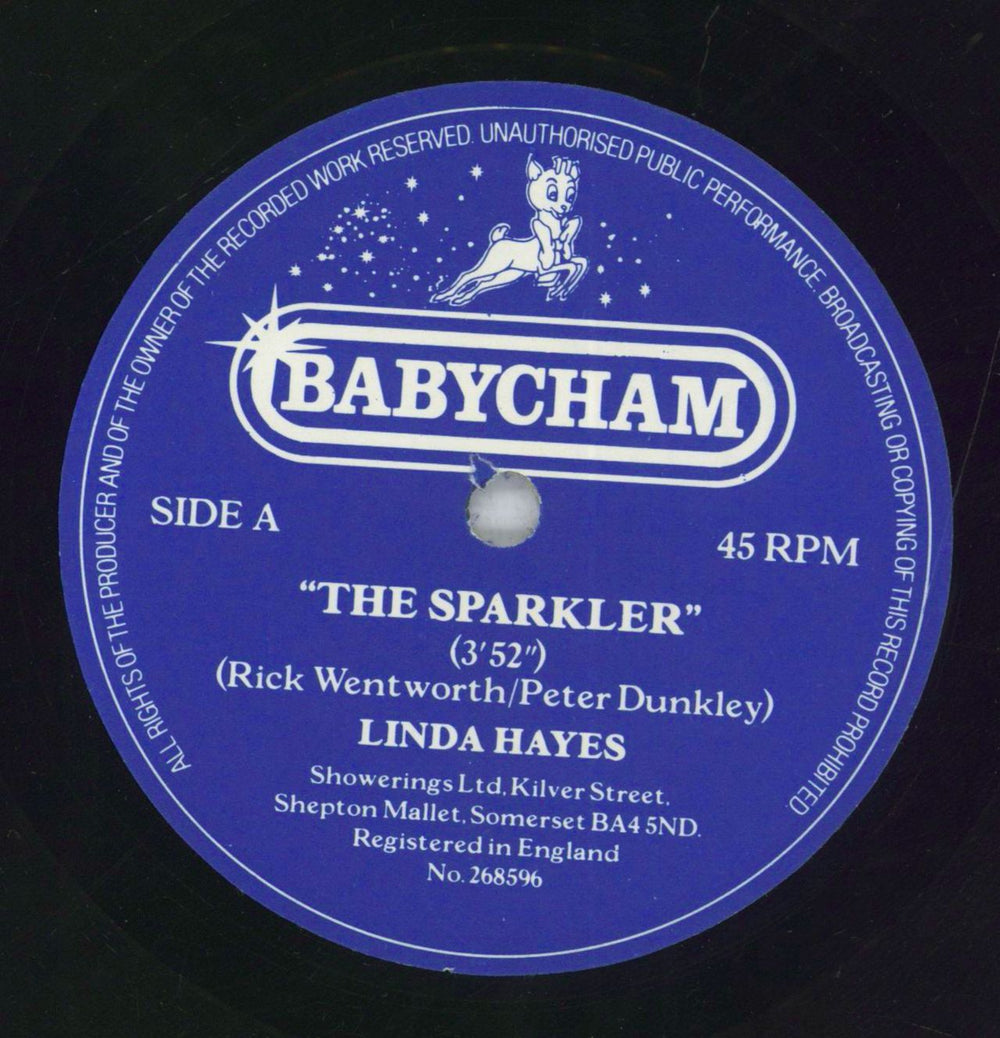 Linda Hayes The Sparkler UK Promo 7" vinyl single (7 inch record / 45) 268596