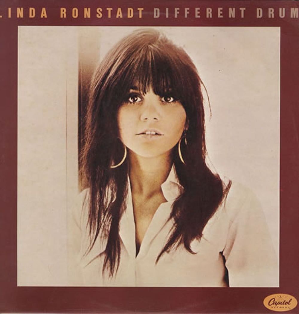 Linda Ronstadt Different Drum - Sample Stickered UK vinyl LP album (LP record) CAPS1004