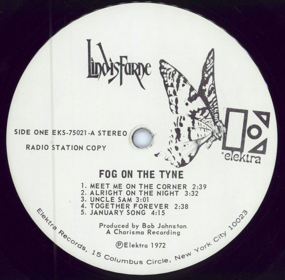 Lindisfarne Fog On The Tyne US Promo vinyl LP album (LP record) LSFLPFO780729