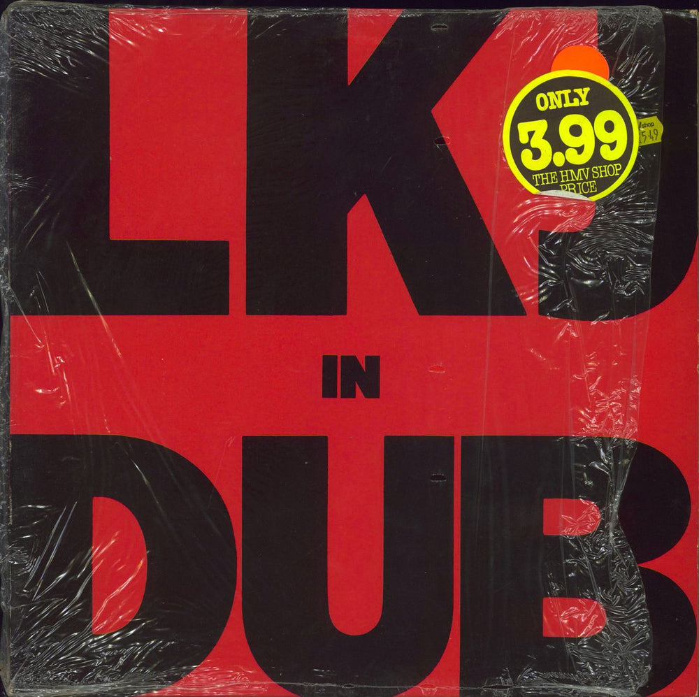 Linton Kwesi Johnson LKJ In Dub - Open shrink UK vinyl LP album (LP record) ILPS9650