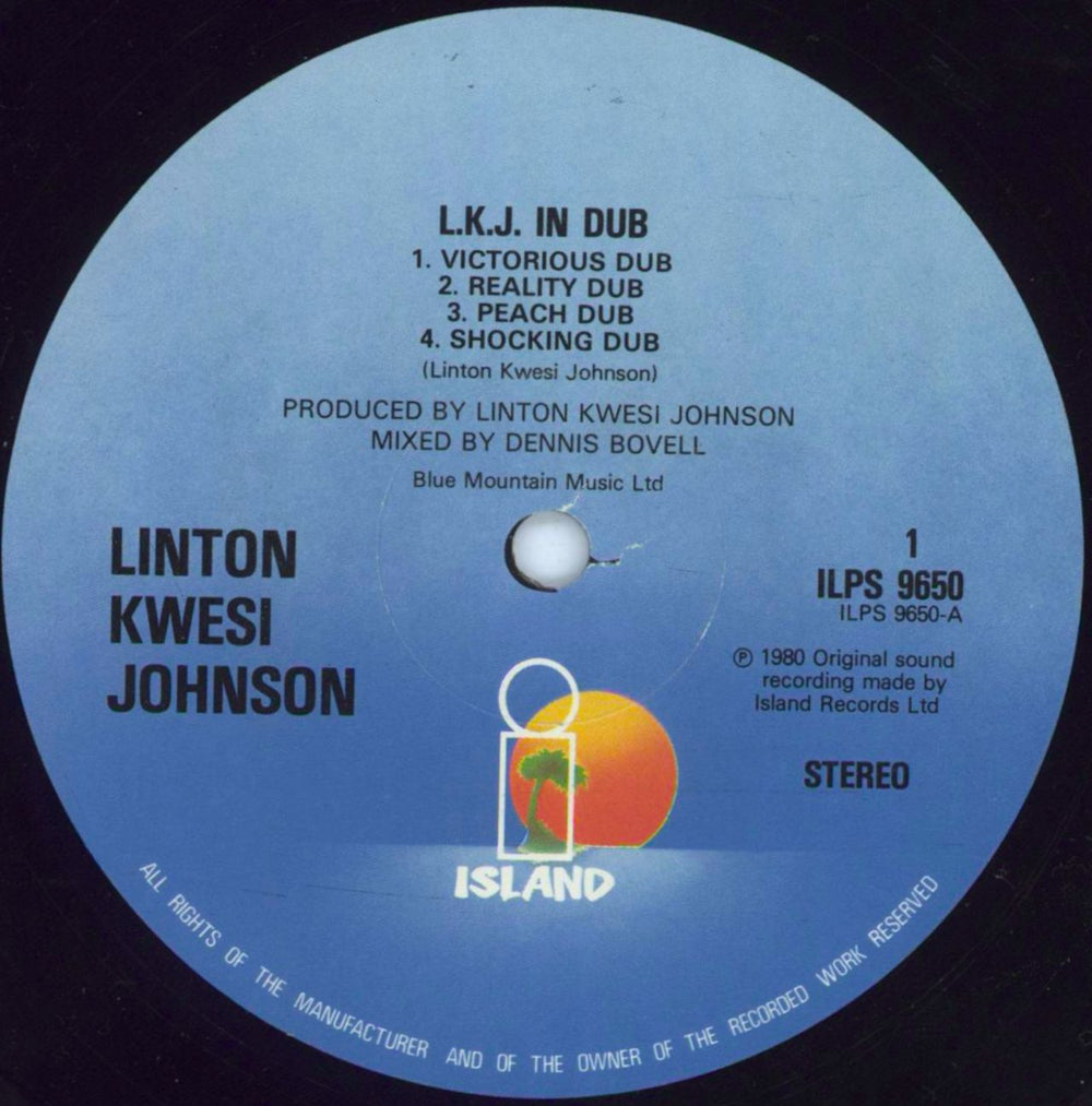 Linton Kwesi Johnson LKJ In Dub - Open shrink UK vinyl LP album (LP record) LKJLPLK804427