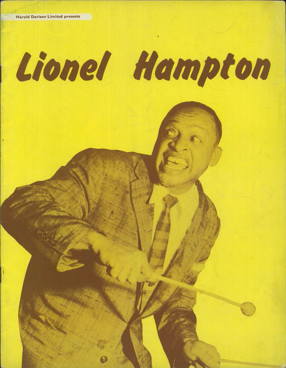 Lionel Hampton Tour Programme UK tour programme TOUR PROGRAMME