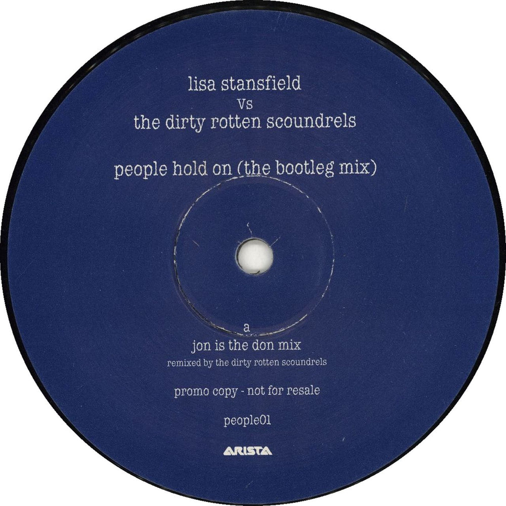 Lisa Stansfield People Hold On (The Bootleg Mix) UK Promo 12" vinyl single (12 inch record / Maxi-single) PEOPLE01