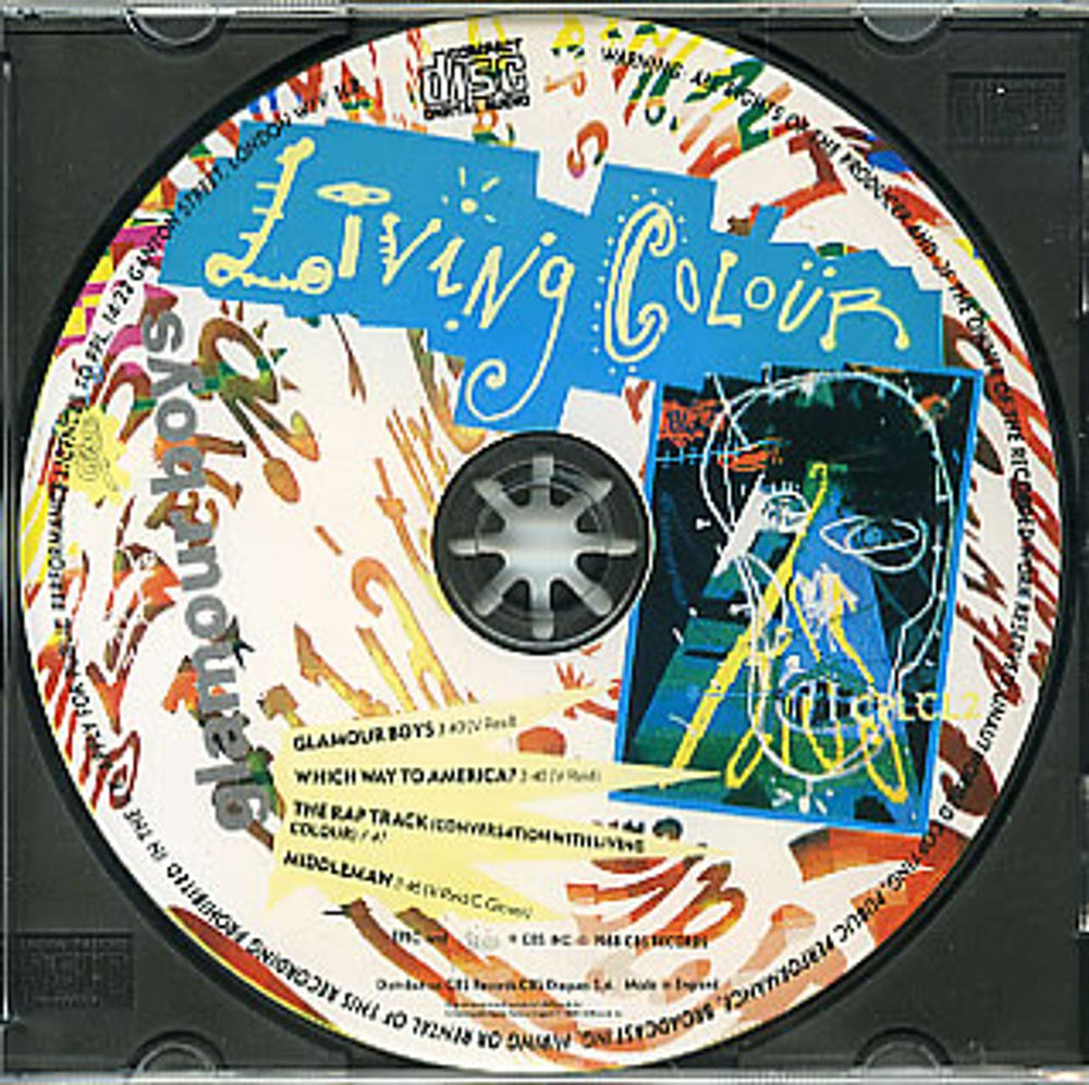 Living Colour Glamour Boys UK CD single (CD5 / 5") CPLCL2