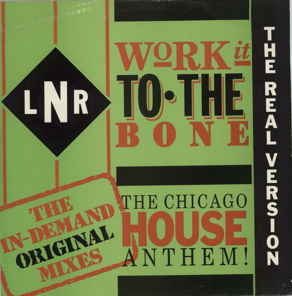 LNR Work It To The Bone UK 12" vinyl single (12 inch record / Maxi-single) KOOLT501R