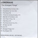 Longwave The Strangest Things UK Promo CD-R acetate CD-R ACETATE